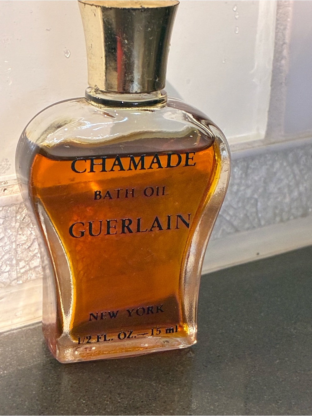 GUERLAIN Chamade Bath Oil - Amber Gold Bottle